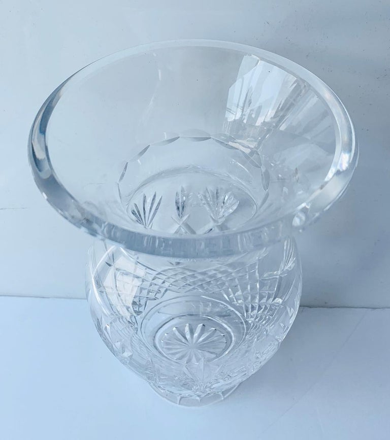 Killarney Clear Crystal Table Vase by Waterford For Sale at 1stDibs