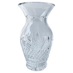 Used Killarney Clear Crystal Table Vase by Waterford