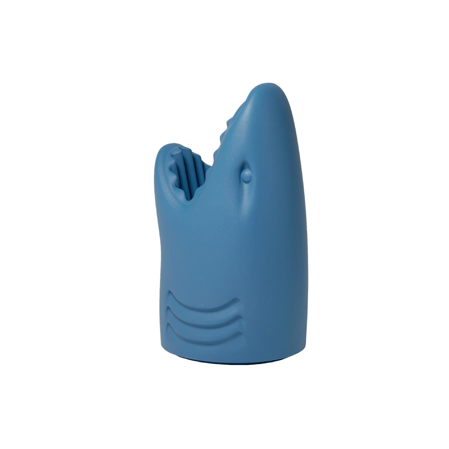 Killer, Blue Shark Umbrella Stand by Studio Job In New Condition For Sale In Beverly Hills, CA