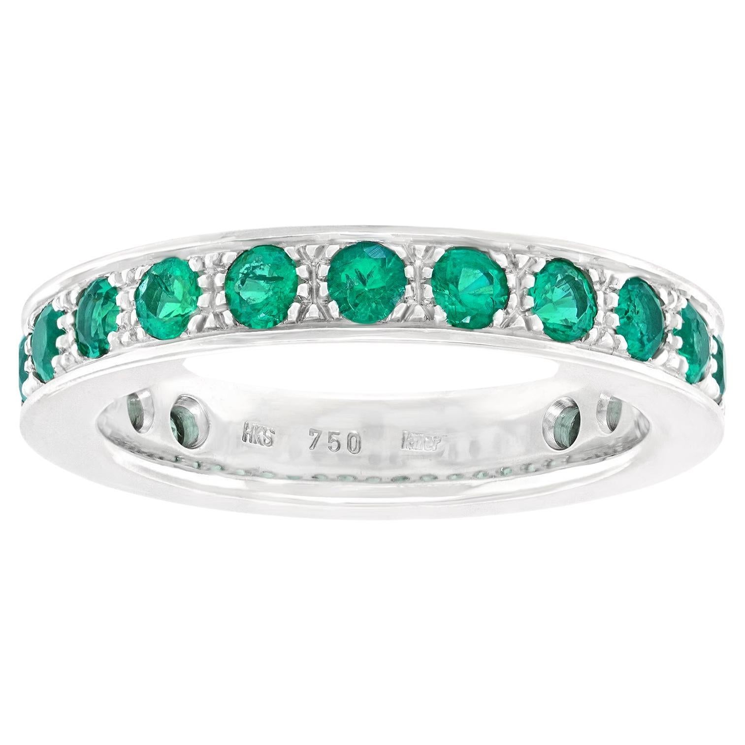 Killer Emerald Eternity Band For Sale