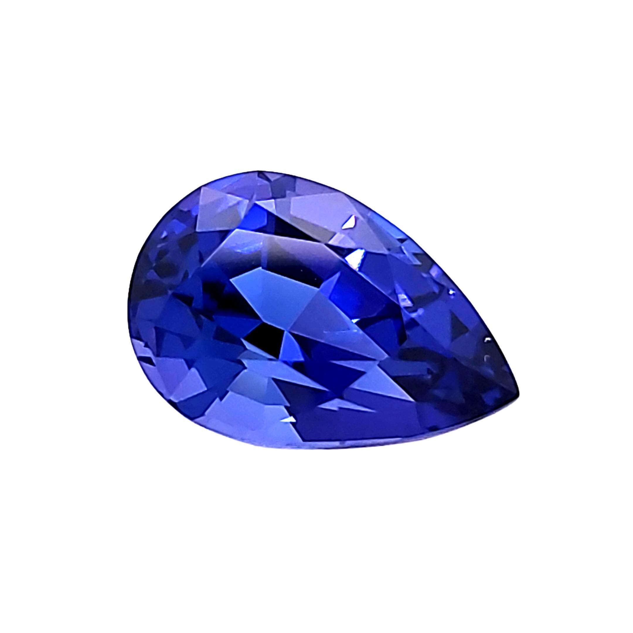 Killer Glowing Blue 7.69ct Tanzanite - Perfect for a Ring or a Pendant In New Condition For Sale In Methuen, MA