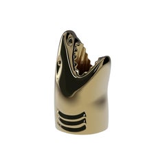 Killer, Metallic Gold Shark Umbrella Stand by Studio Job
