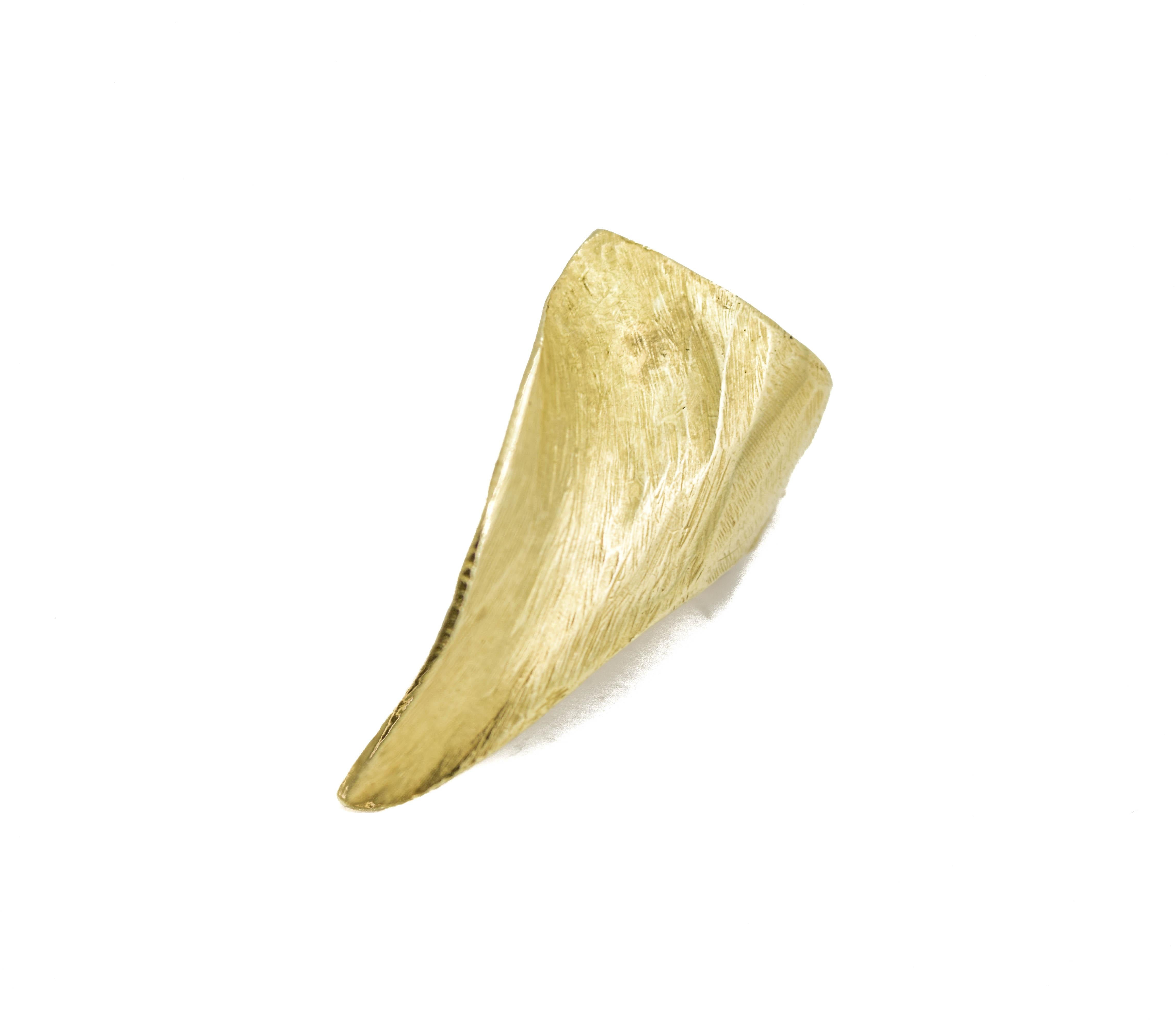 For Sale:  Killer Nail 10K Yellow Gold Ring by Heavy Metals NYC 2