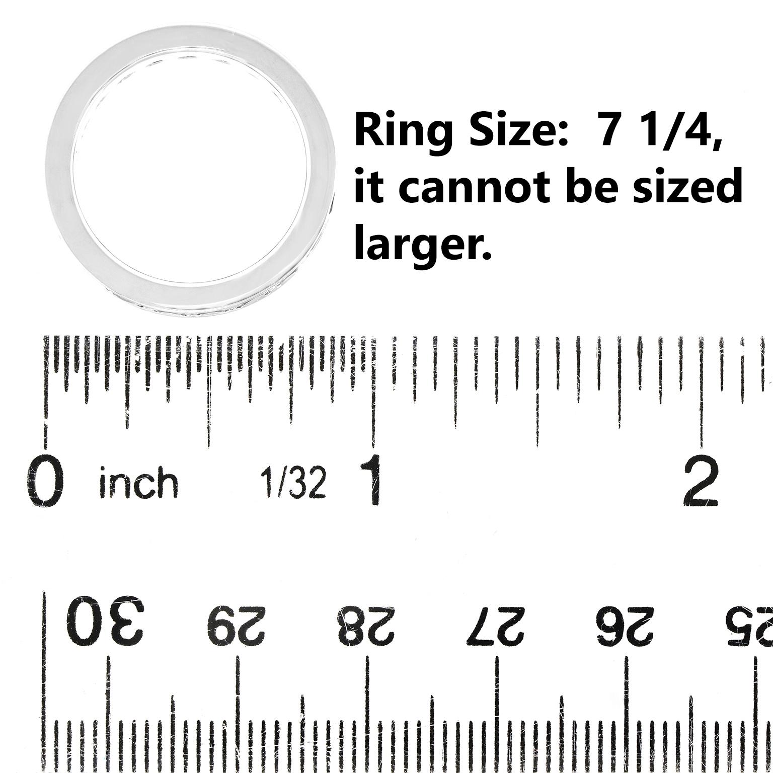 Killer Sapphire, Ruby and Emerald Eternity Band For Sale 1