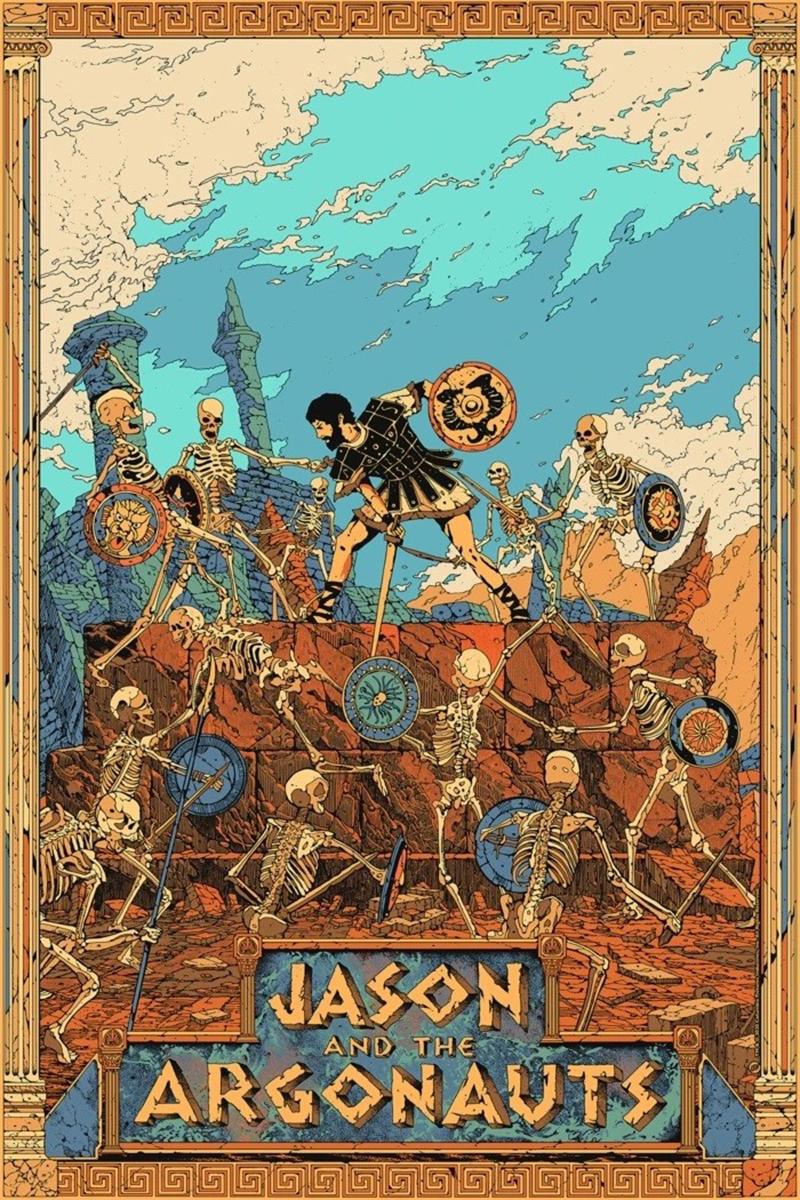 Killian Eng - Jasón y los Argonautas - Cartel de Cine Contemporáneo