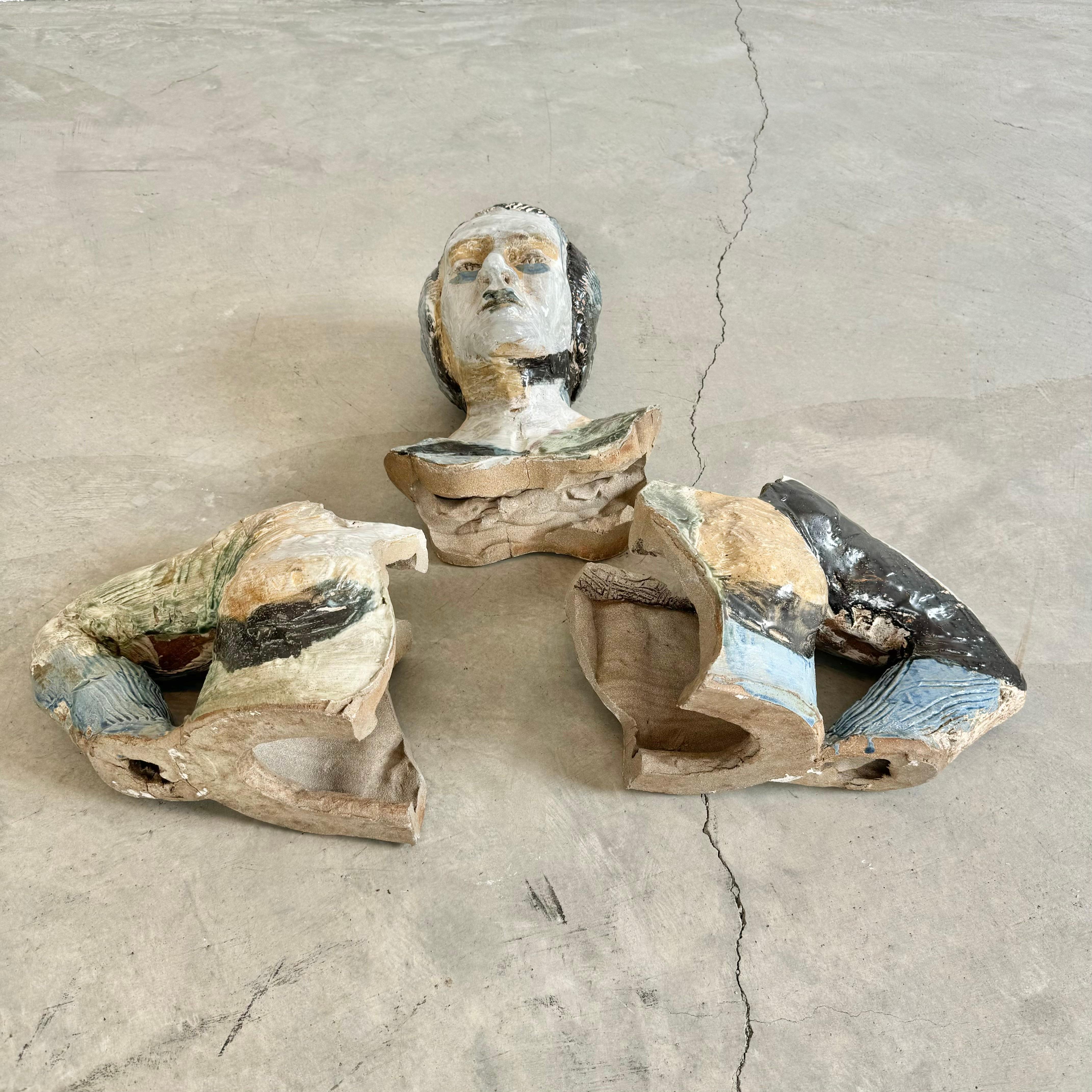 Escultura de arcilla cocida de una mujer, años 80 EE.UU. en venta 9