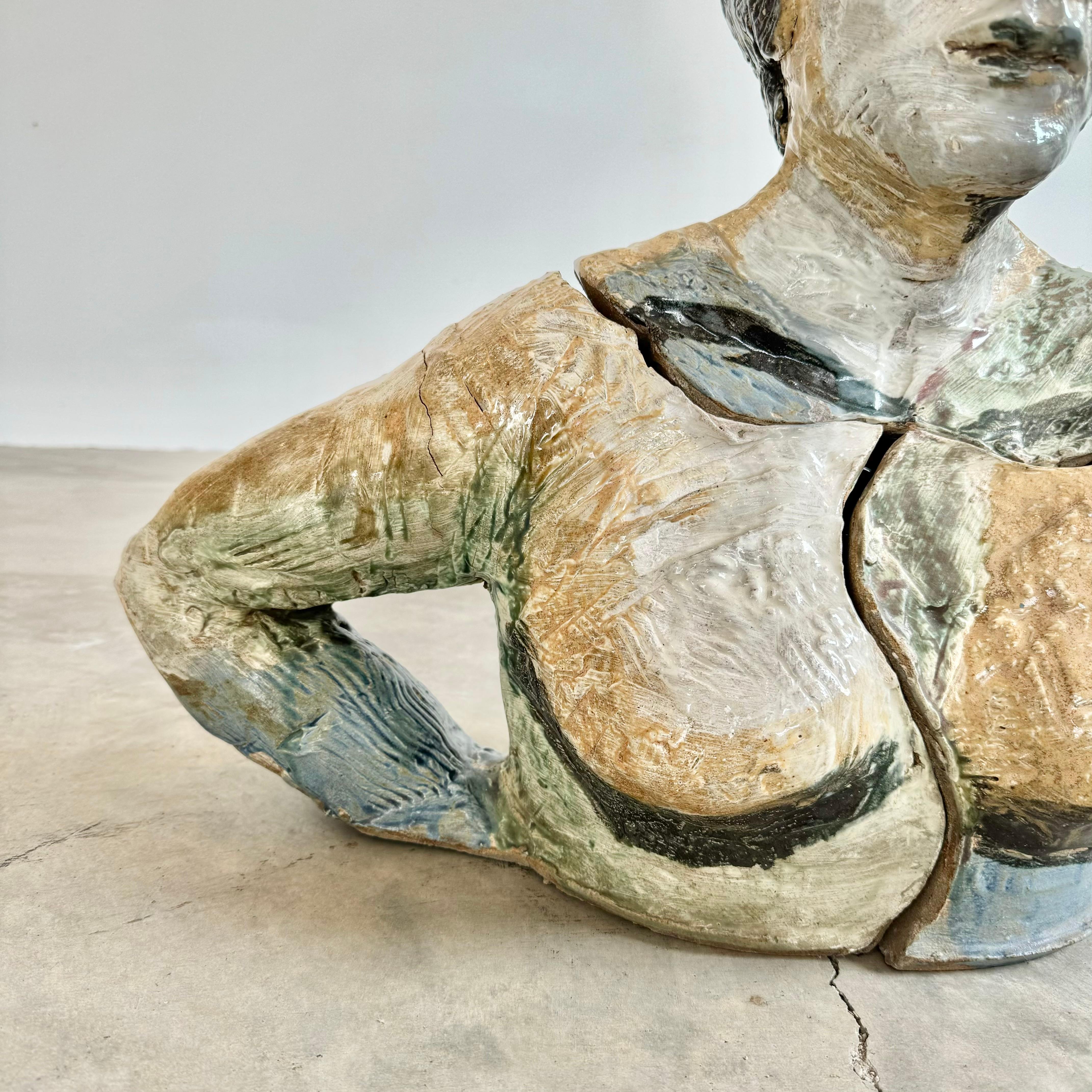 Escultura de arcilla cocida de una mujer, años 80 EE.UU. en Bueno estado para la venta en Los Angeles, CA
