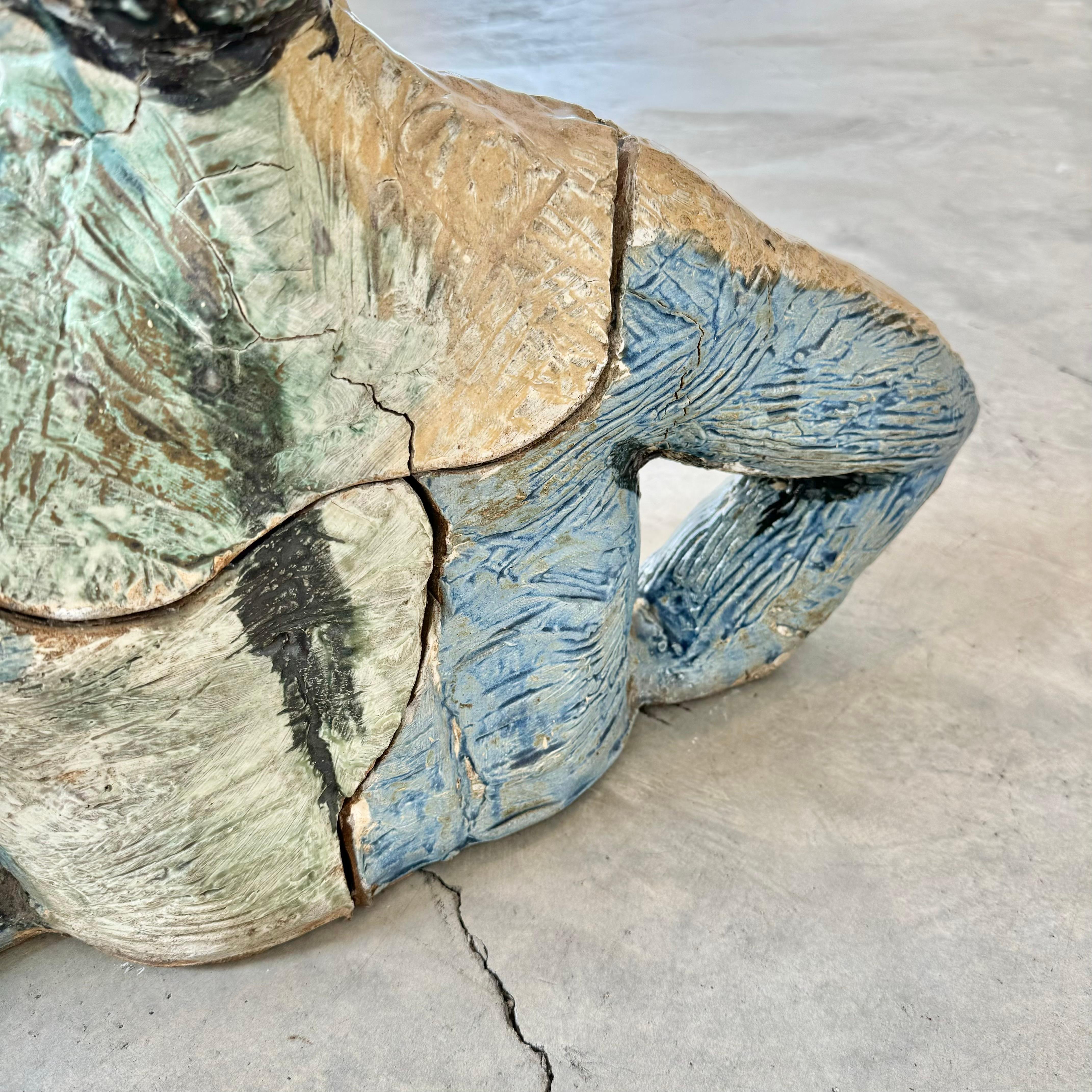 Escultura de arcilla cocida de una mujer, años 80 EE.UU. en venta 2