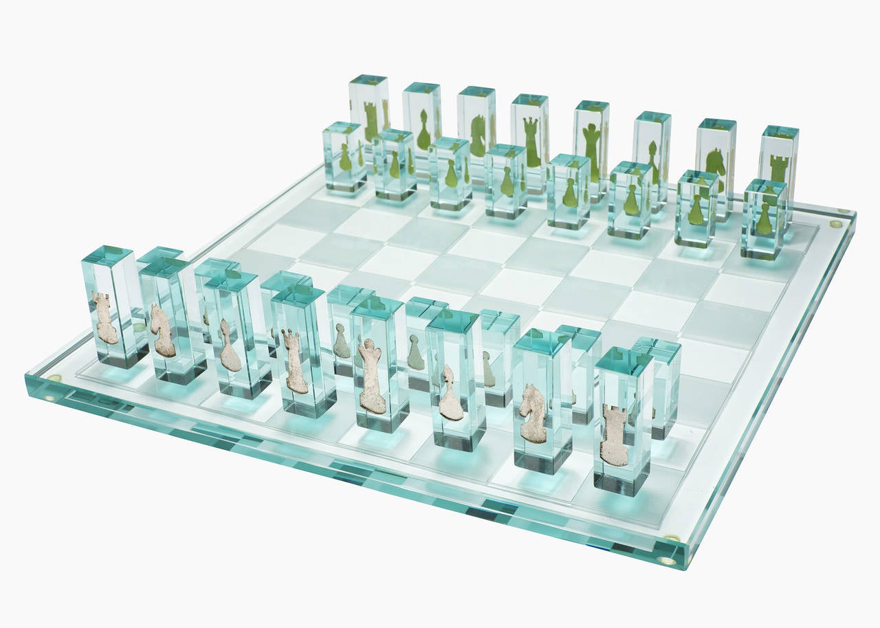 24k gold chess set
