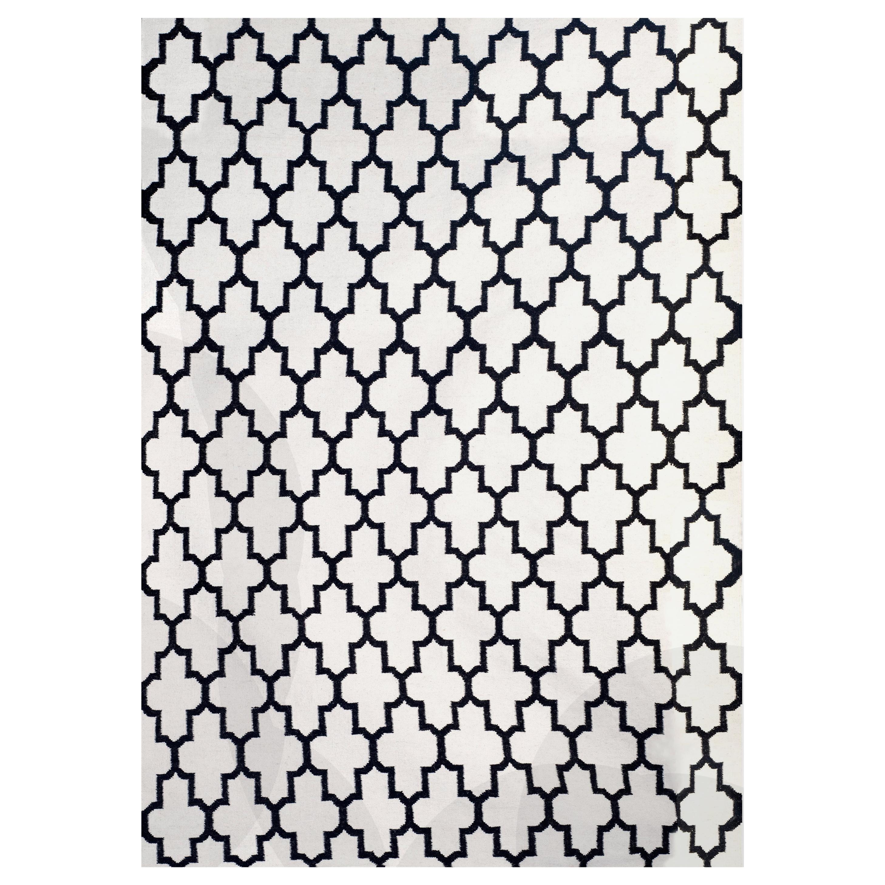 Oversize Handwoven Aubusson Style Flat Weave Rug 14' x 20' For Sale at