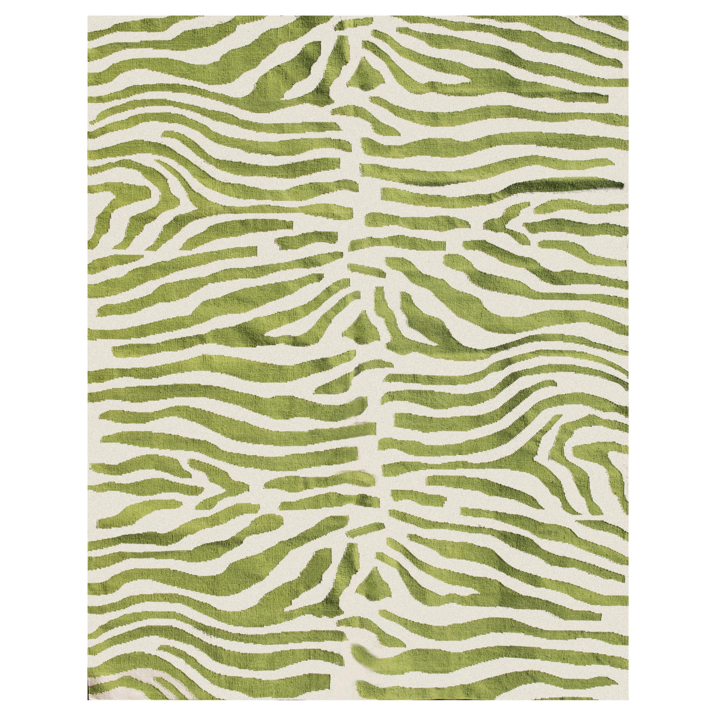 Escape Flowers Contemporary Handwoven Rug at 1stDibs