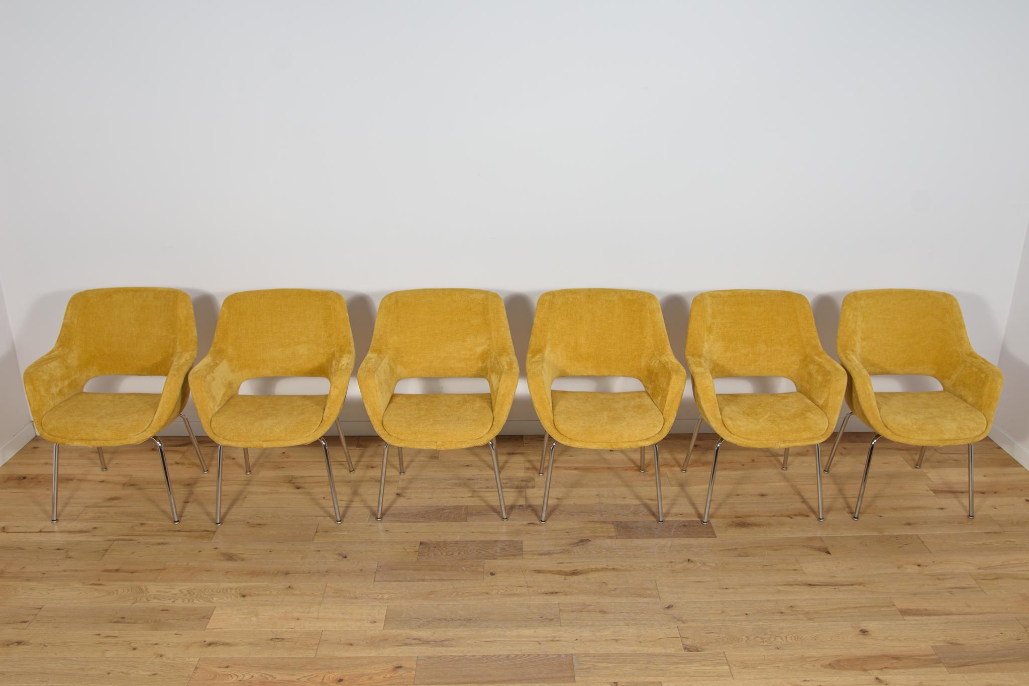 Mid-Century moderno Poltrone Kilta di Olli Mannermaa per Juch Mobelfabrik, Germania, anni '70, Set di 6 in vendita