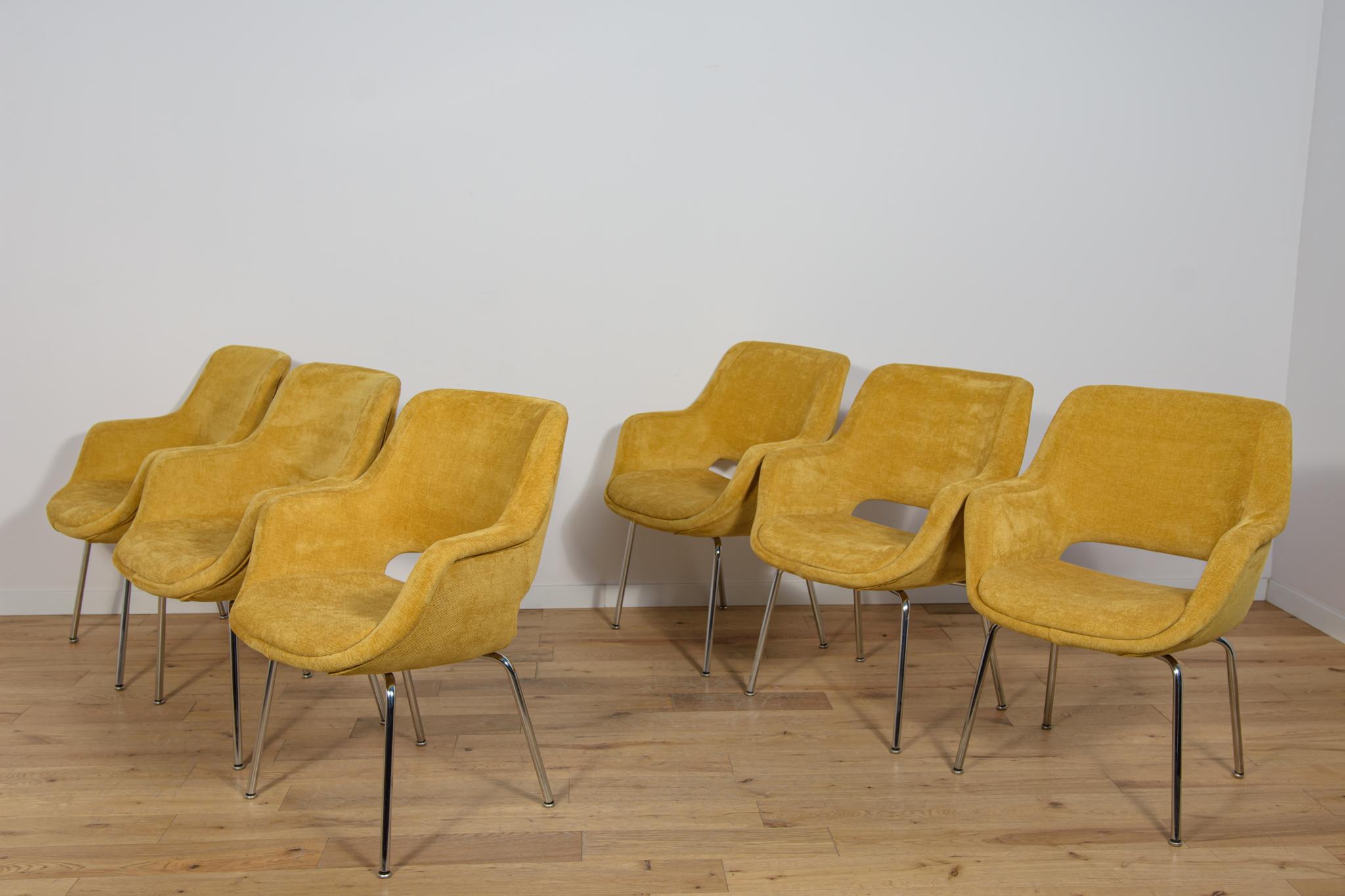 Tedesco Poltrone Kilta di Olli Mannermaa per Juch Mobelfabrik, Germania, anni '70, Set di 6 in vendita