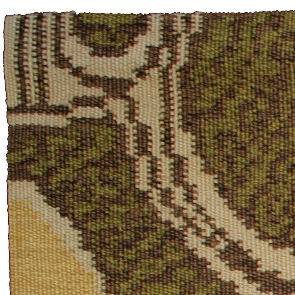 Hand-Knotted Kim Alexandriuk Tattoo Relief Hand Knotted Wool Rug for Doris Leslie Blau For Sale