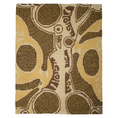 Kim Alexandriuk Tattoo Relief Hand Knotted Wool Rug for Doris Leslie Blau