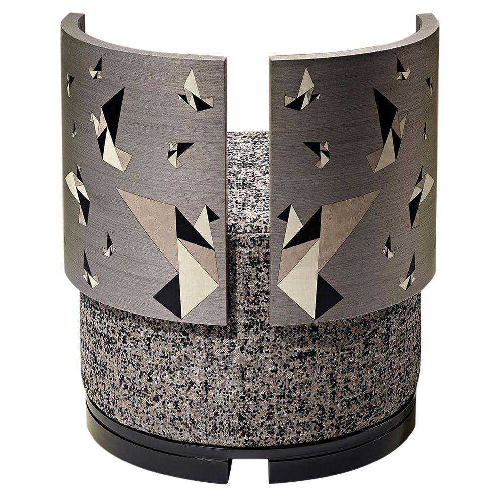 Kim Contemporary and Customizable Pouf by Luísa Peixoto For Sale