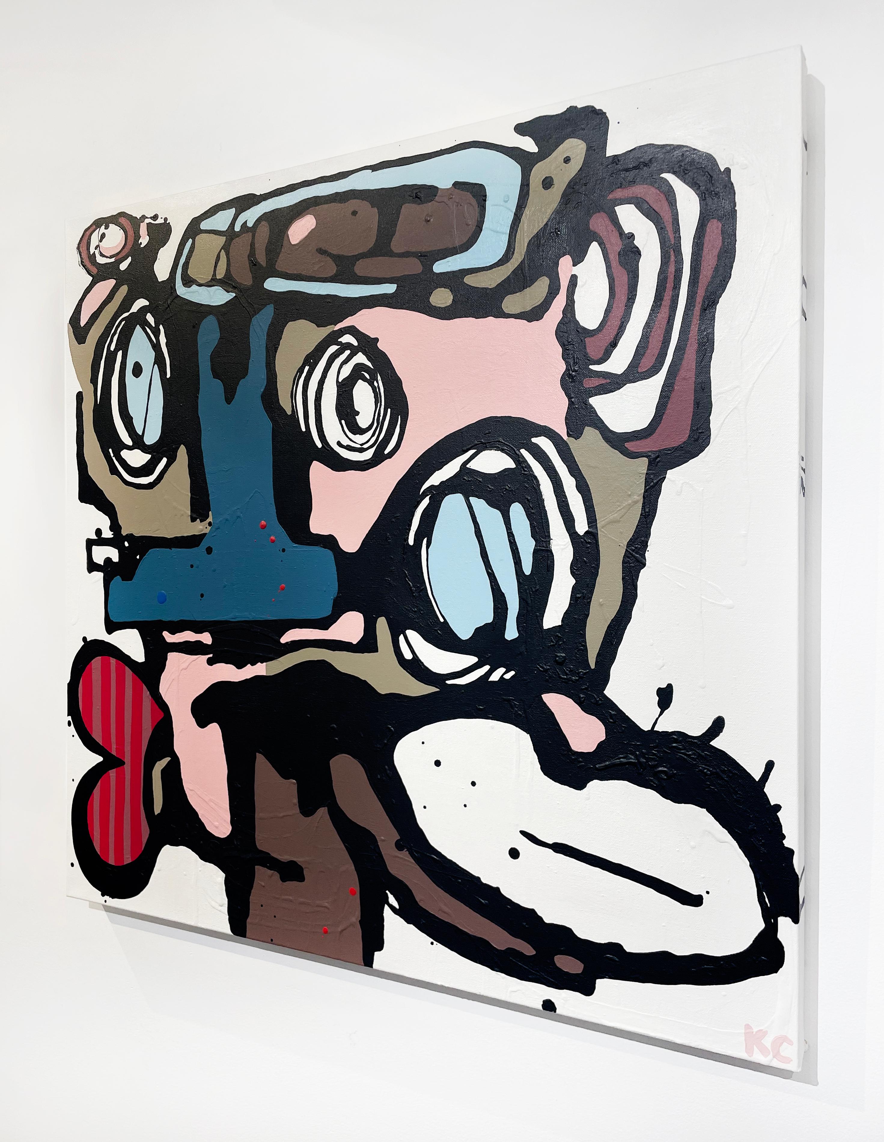 Edward - Contemporary Painting by Kim Cooper