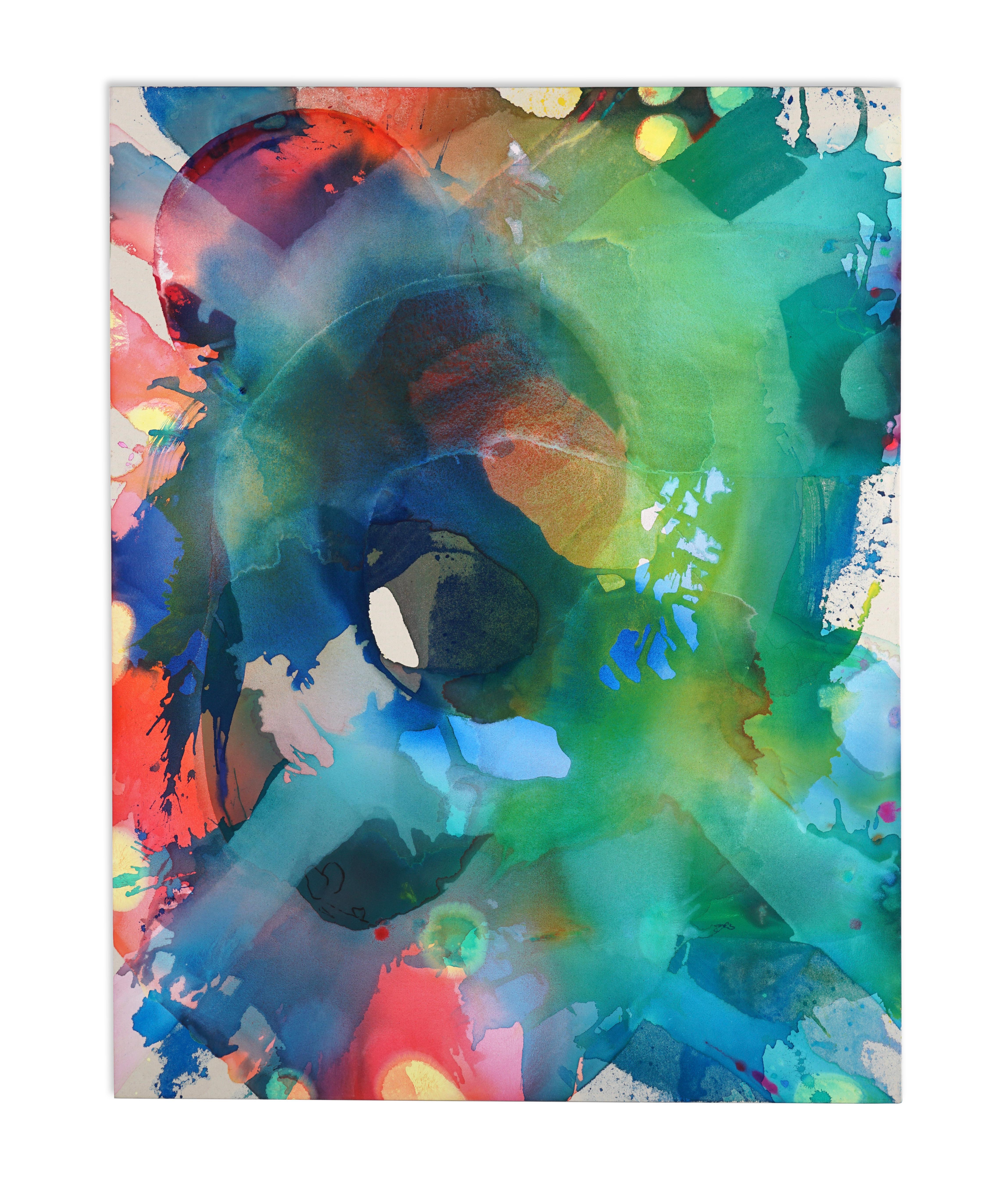 Kim DeJesus Abstract Painting - Blue Portal