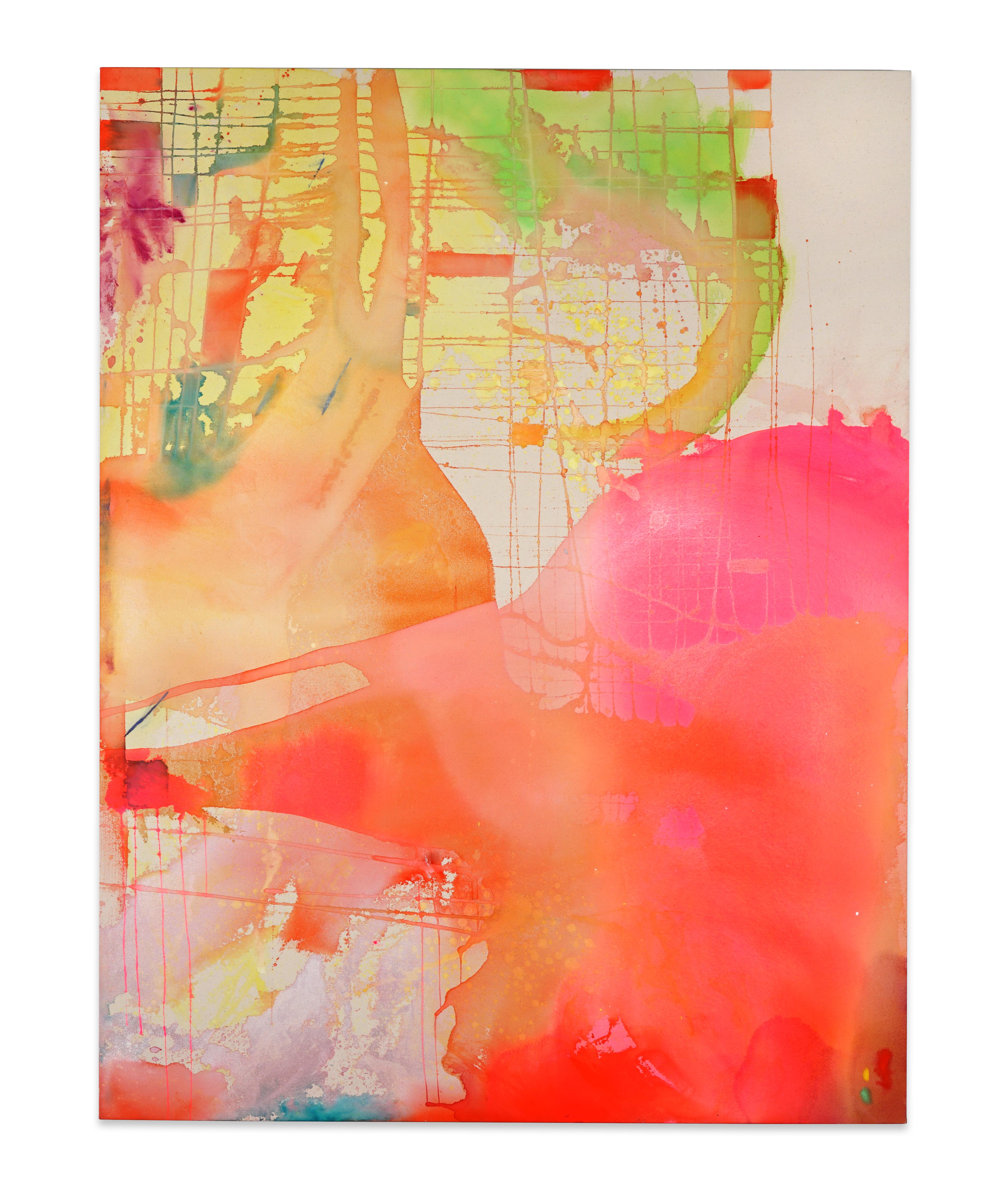 Kim DeJesus Abstract Painting - Mapped Goodbyes
