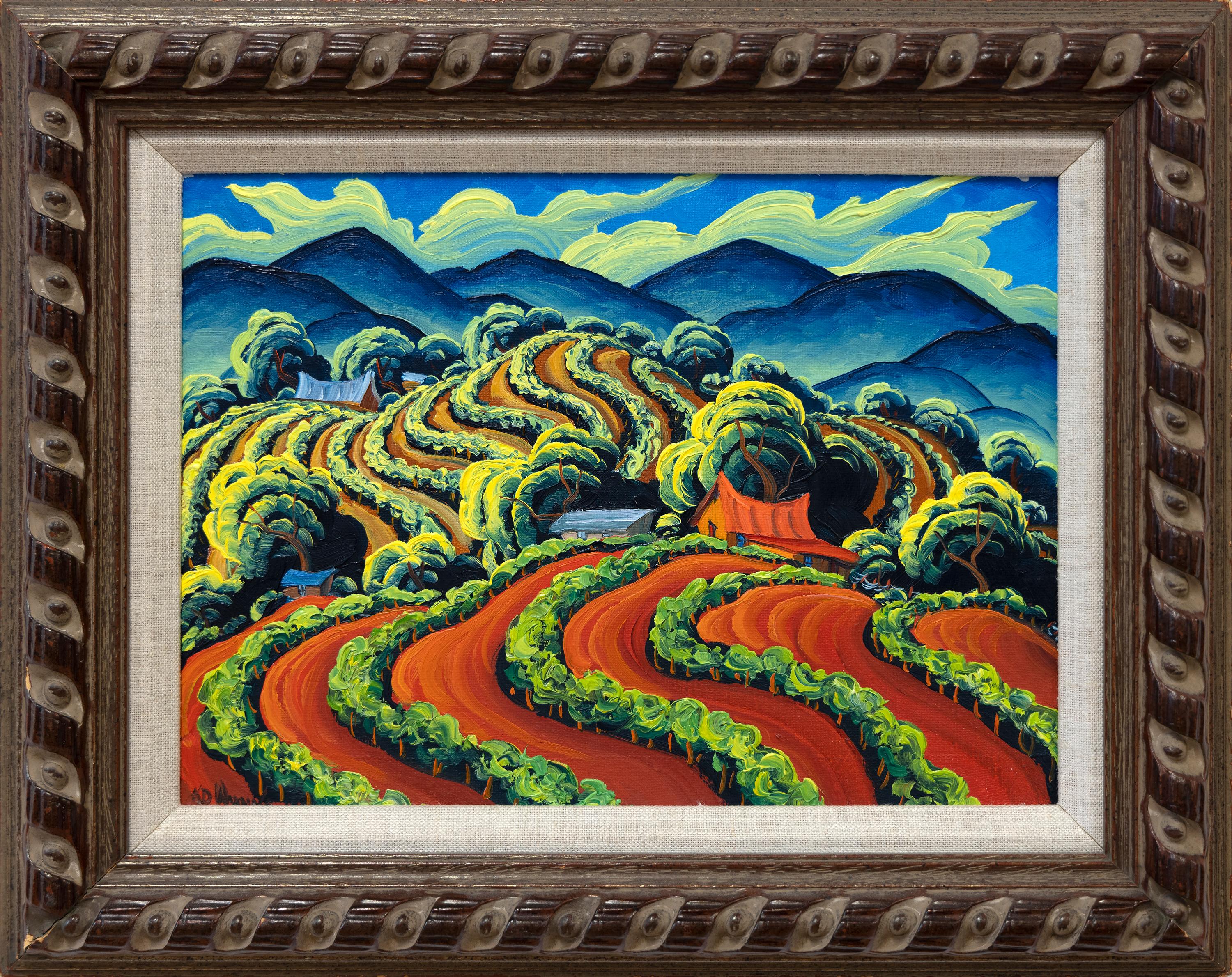 Flow of the Vineyard - Painting by Kim Douglas Wiggins