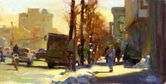 "Broadway Trek", Oil Painting