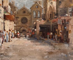 "Untitled" by Kim English, Original Oil Painting, Church