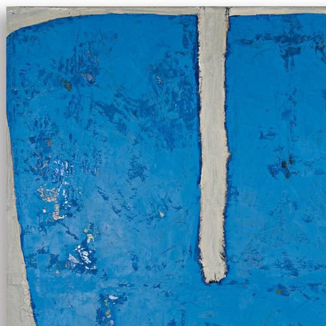 COBALTO BLU I - Abstrait Mixed Media Art par Kim Fonder