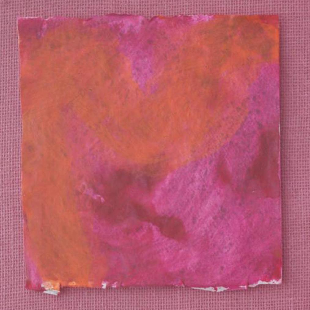 ETNOGRAFICA MAGENTA I - Pink Abstract Painting by Kim Fonder