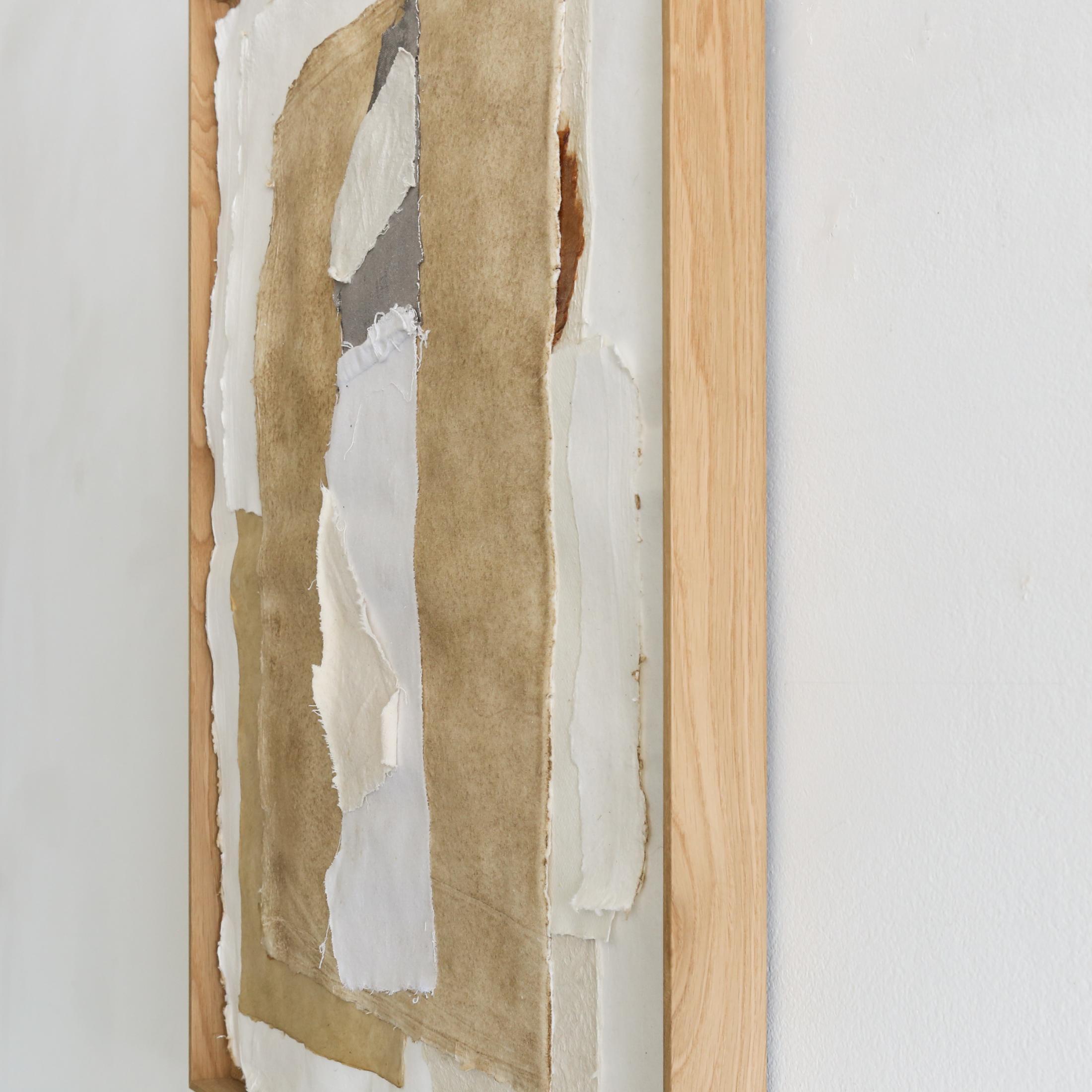 Collage n. 2 - Abstract Painting Beige di Kim Fonder