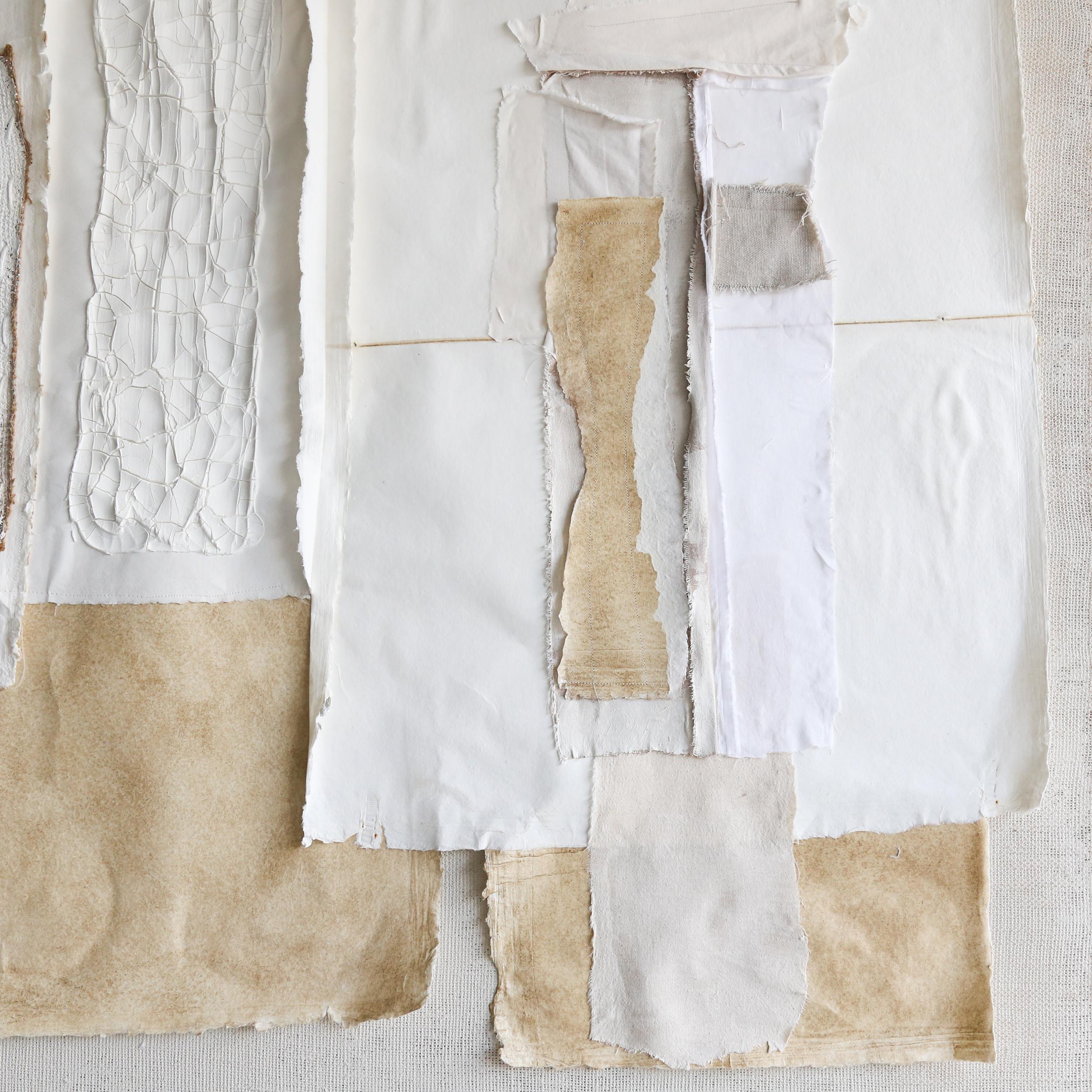 Collage n. 26 - Abstract Painting Grigio di Kim Fonder