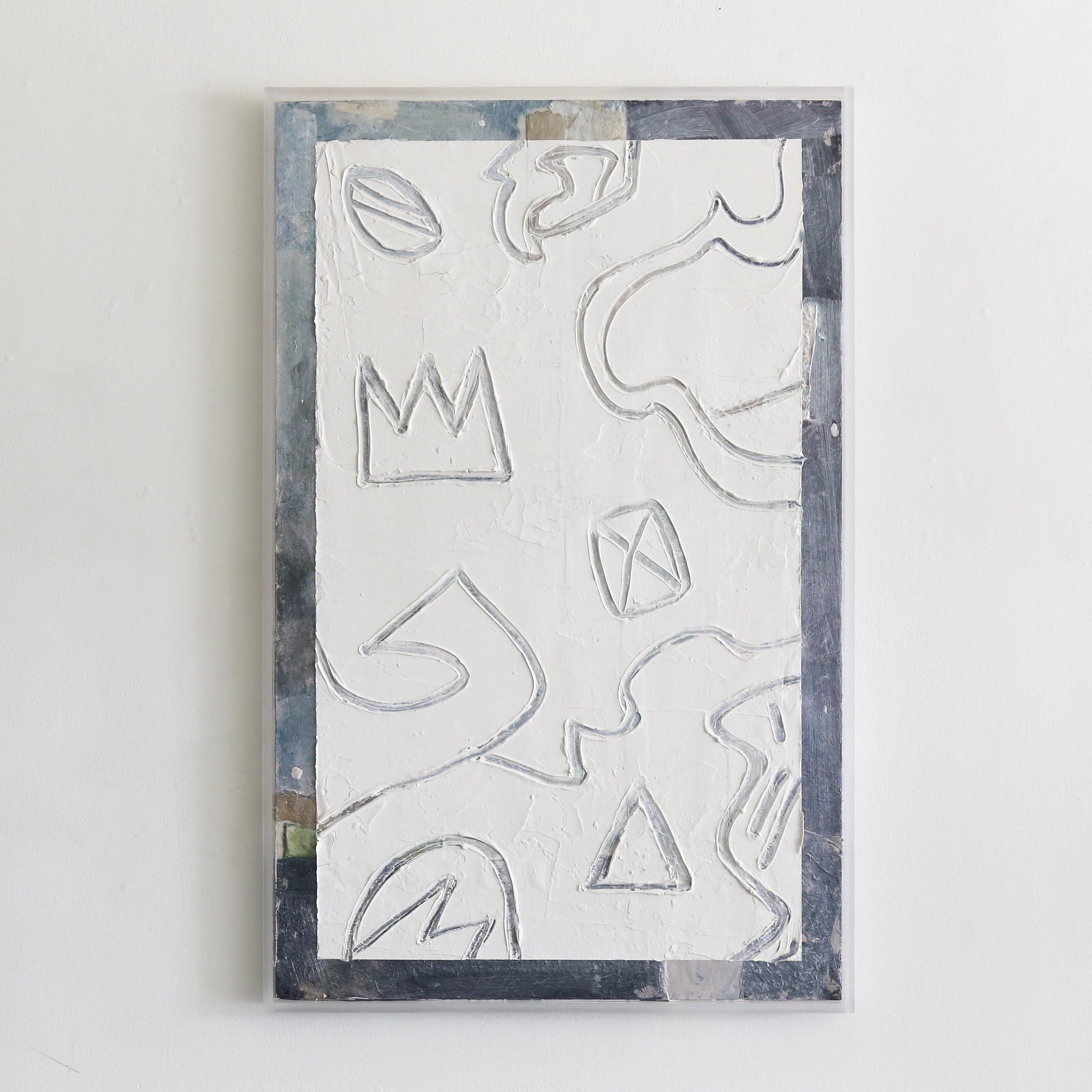 La Scrito Sur Moro Indigo - Painting di Kim Fonder