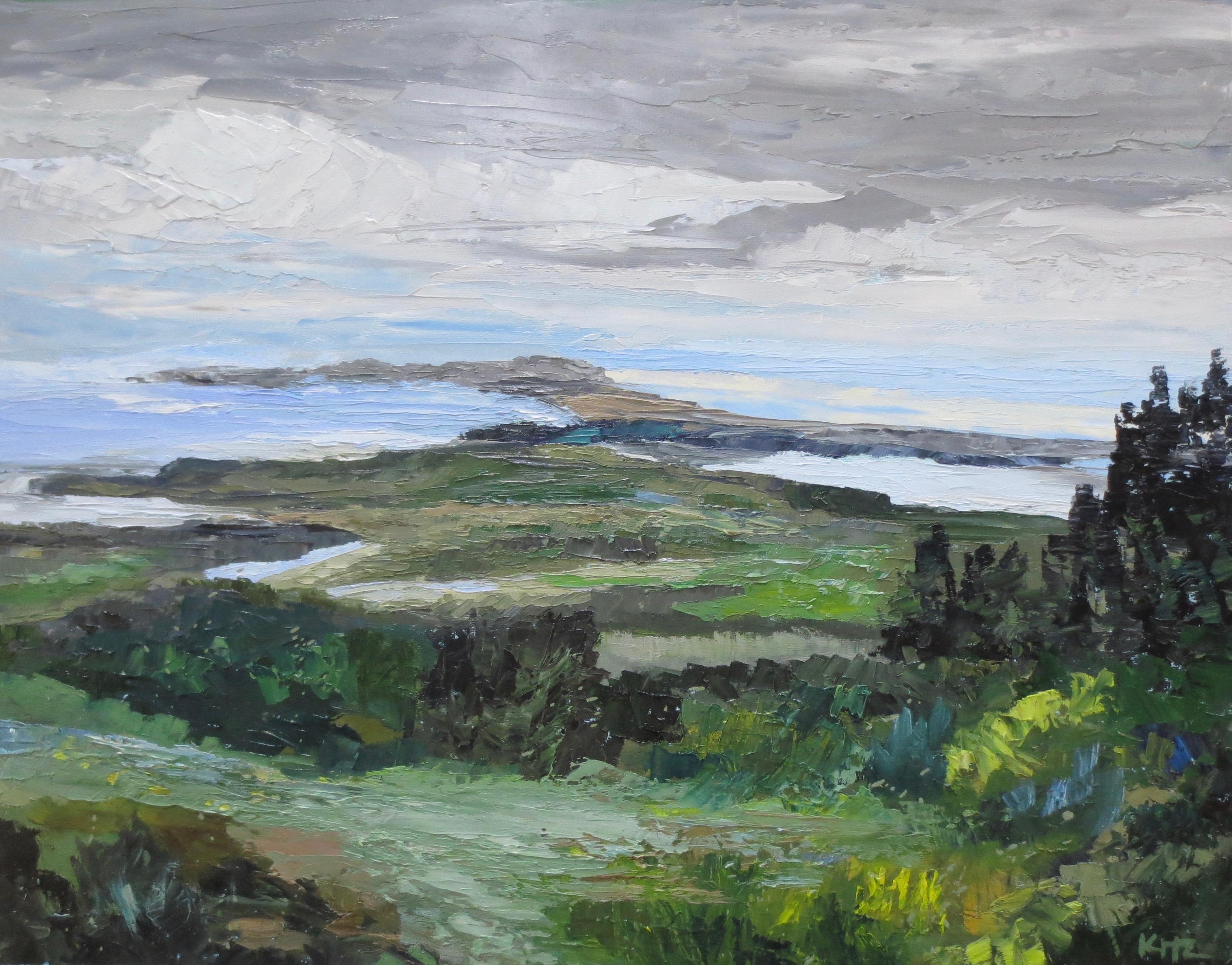 Kim Ford Kitz Landscape Painting - Pt. Reyes Vision