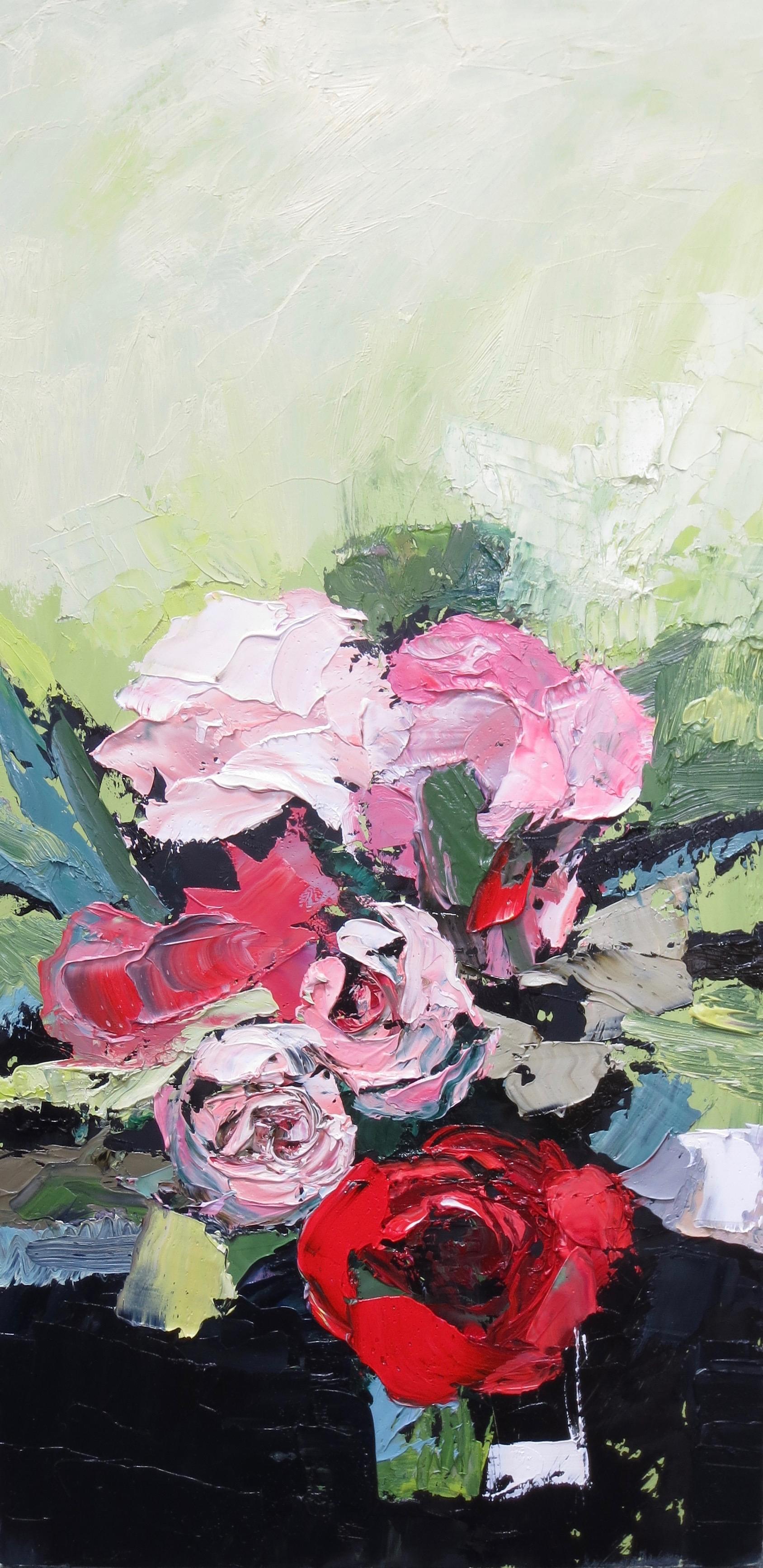 Kim Ford Kitz Still-Life Painting - Rose Still Life