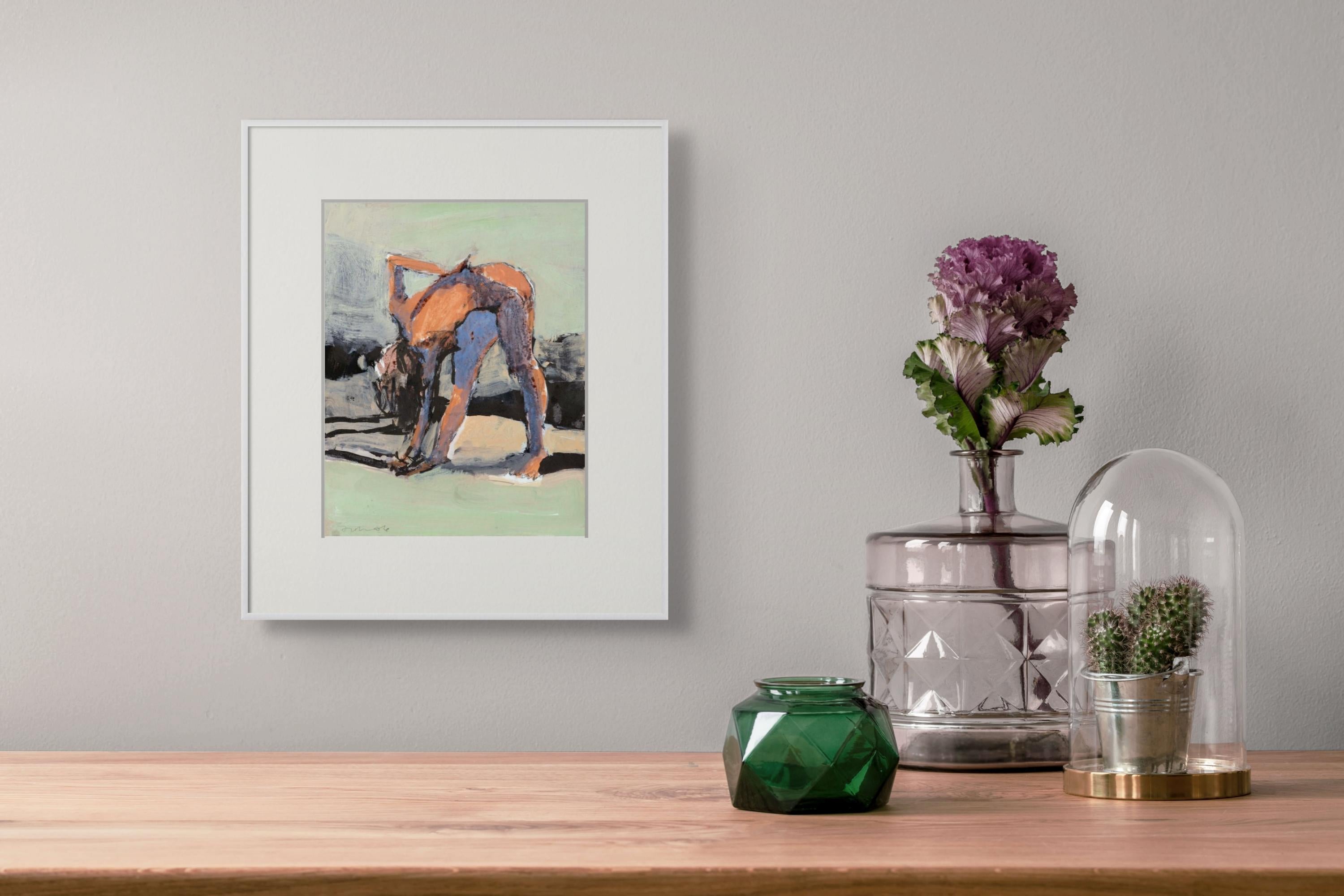 ELLE se Penche - Contemporain Mixed Media Art par Kim Frohsin