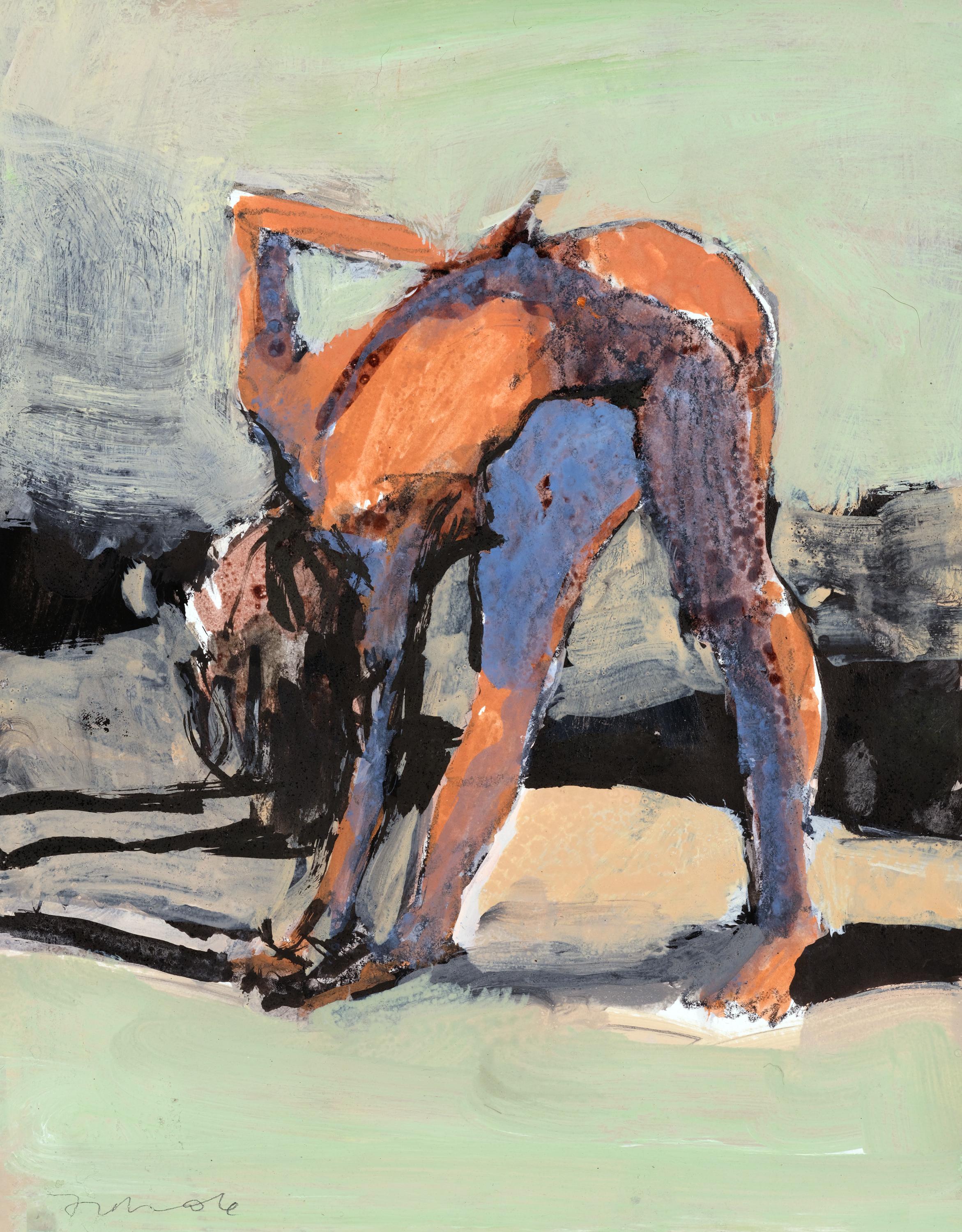 ELLE se Penche - Mixed Media Art de Kim Frohsin