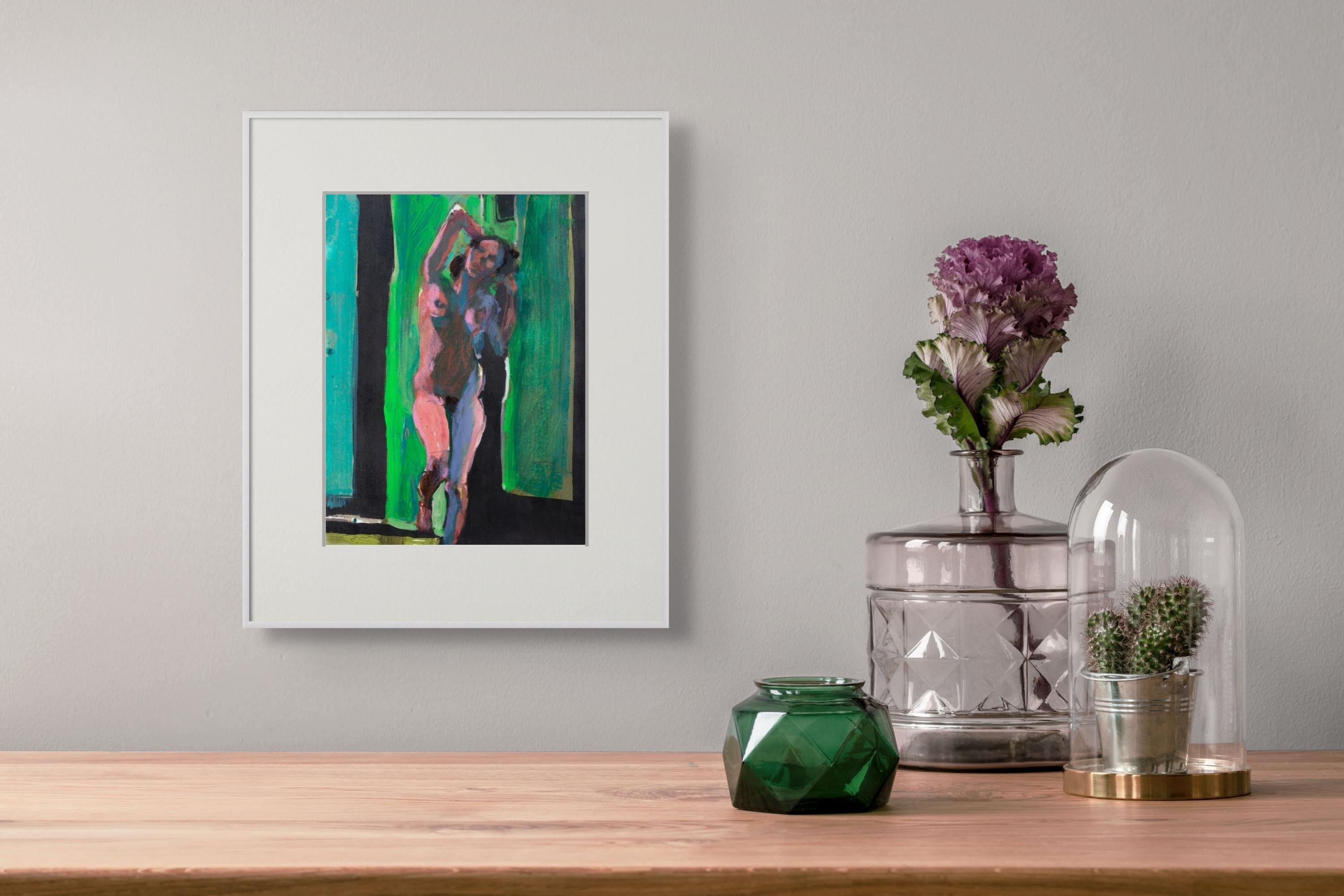 Greene & Greeneene - Contemporain Mixed Media Art par Kim Frohsin