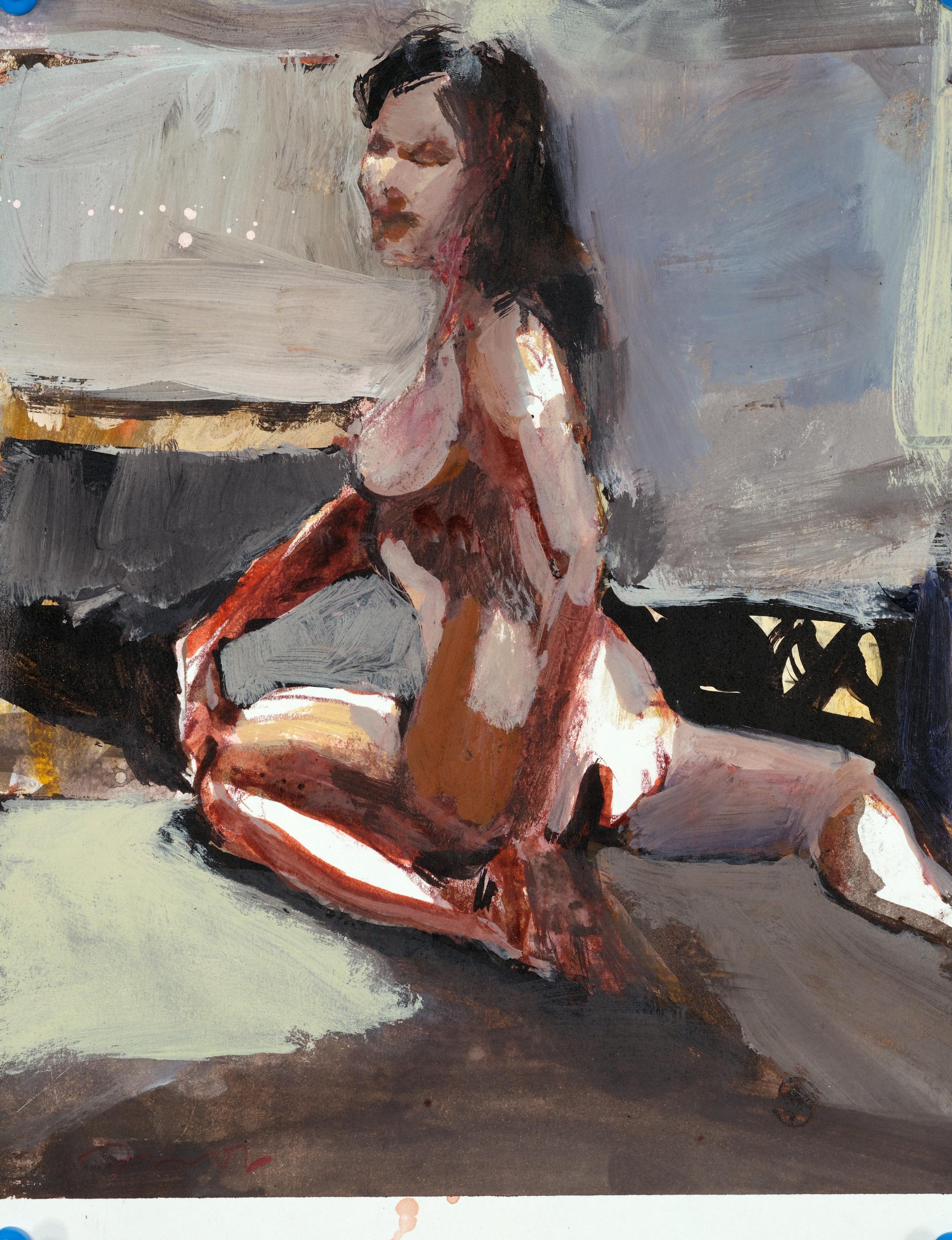 Geste liriche d'estate - Mixed Media Art di Kim Frohsin