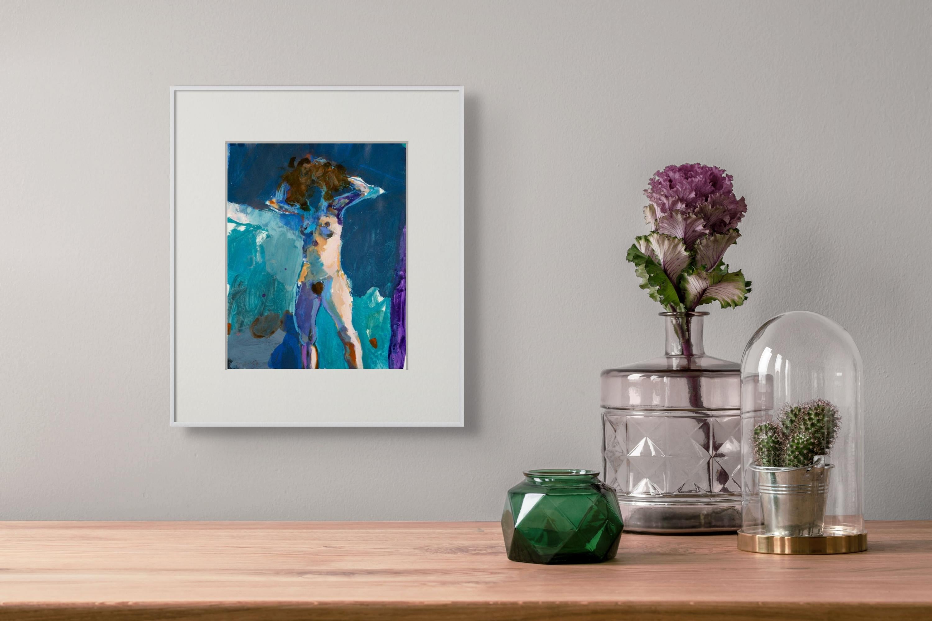 She's Driven - Contemporary Mixed Media Art by Kim Frohsin