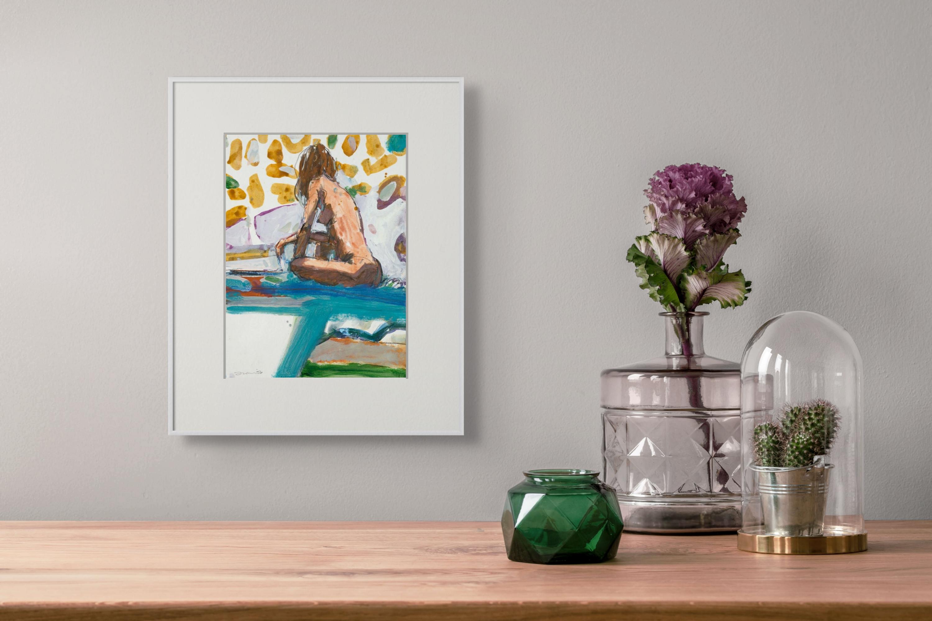 Tami's A Float - Contemporary Mixed Media Art by Kim Frohsin