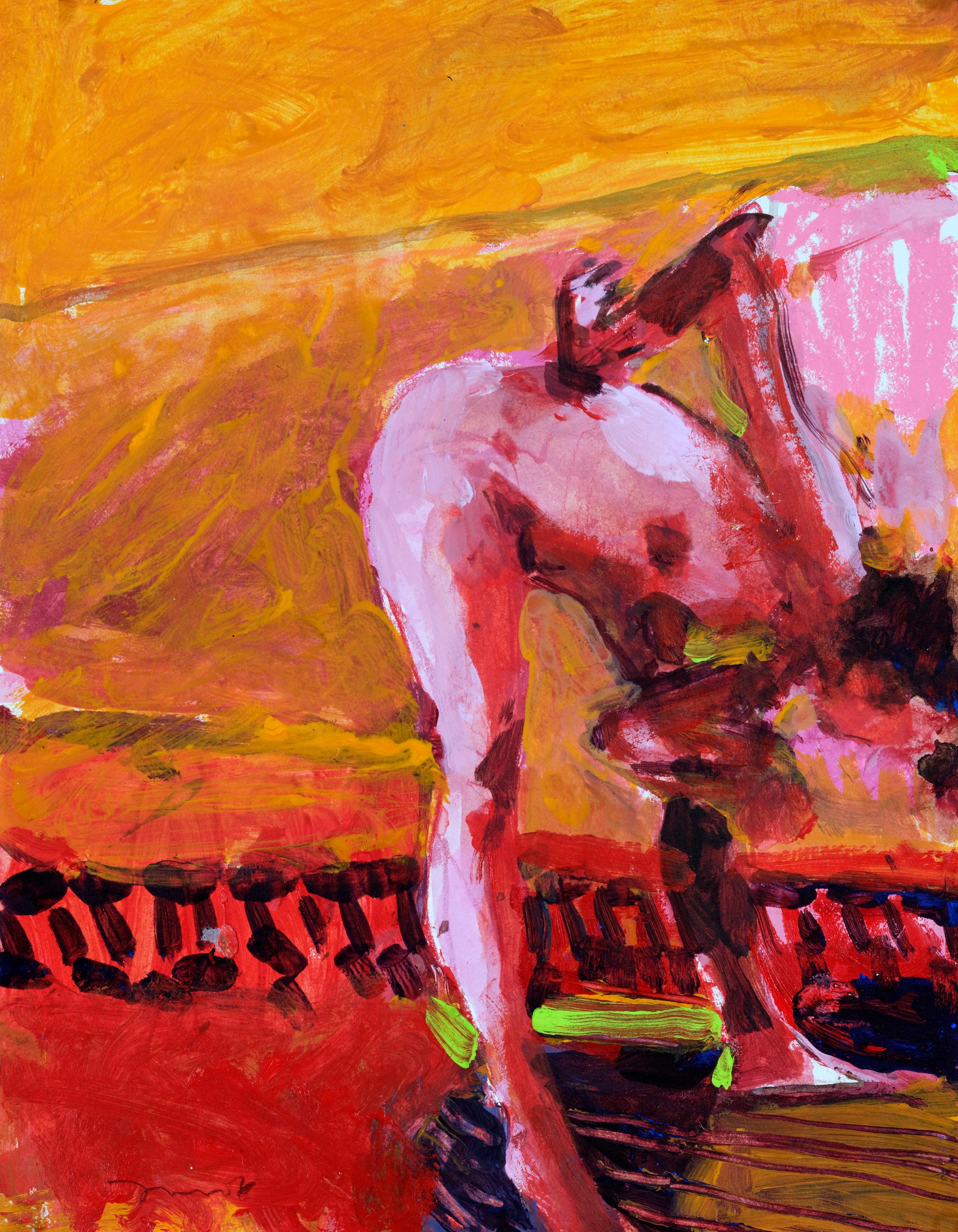 La chaleur d'un jour - Mixed Media Art de Kim Frohsin