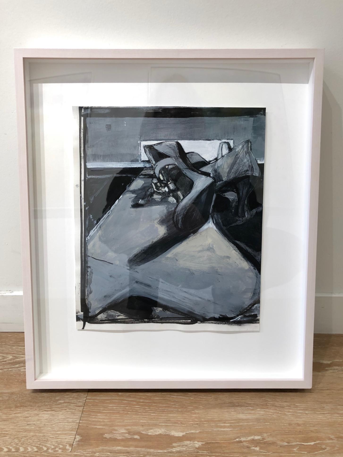 Scarpe da battaglia  / natura morta pittura di scarpe - Painting di Kim Frohsin