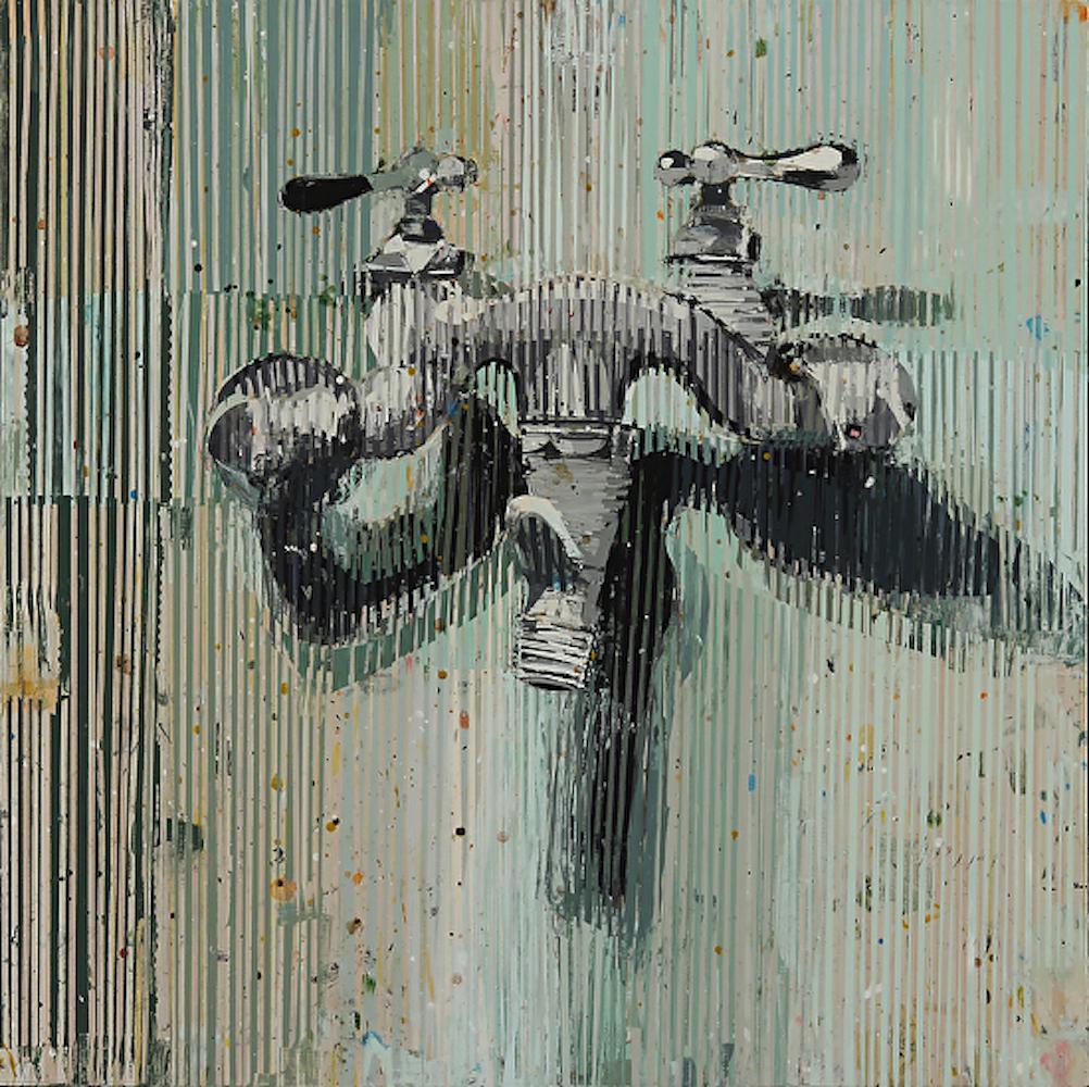 Kim Frohsin Abstract Painting - Noonan Junk Sink no. 1
