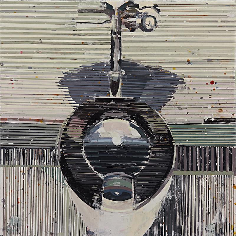 Kim Frohsin Interior Painting - Noonan Toilet Portrait no. 2