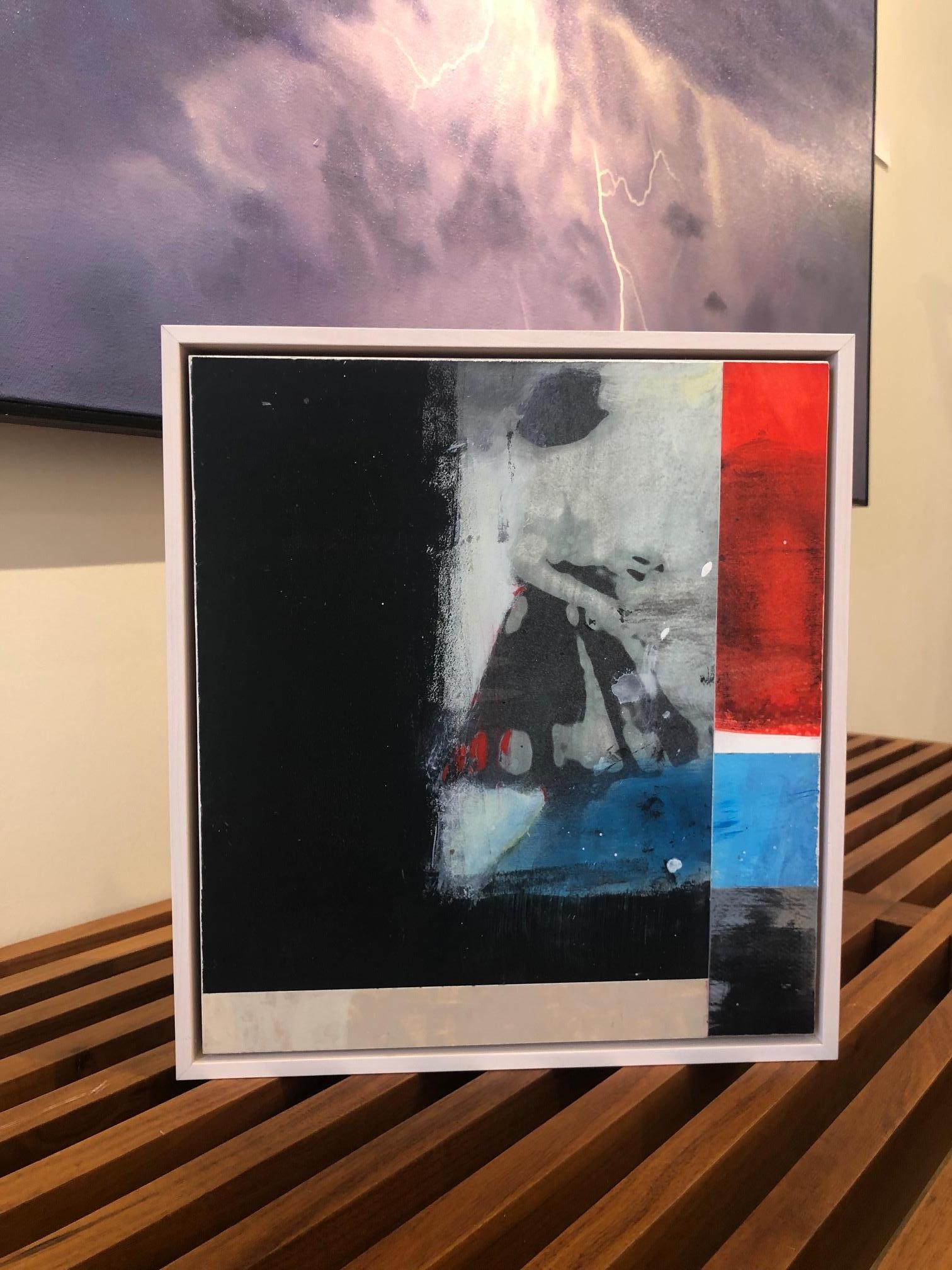 Flip parigino / pittura d'assemblaggio - Painting di Kim Frohsin