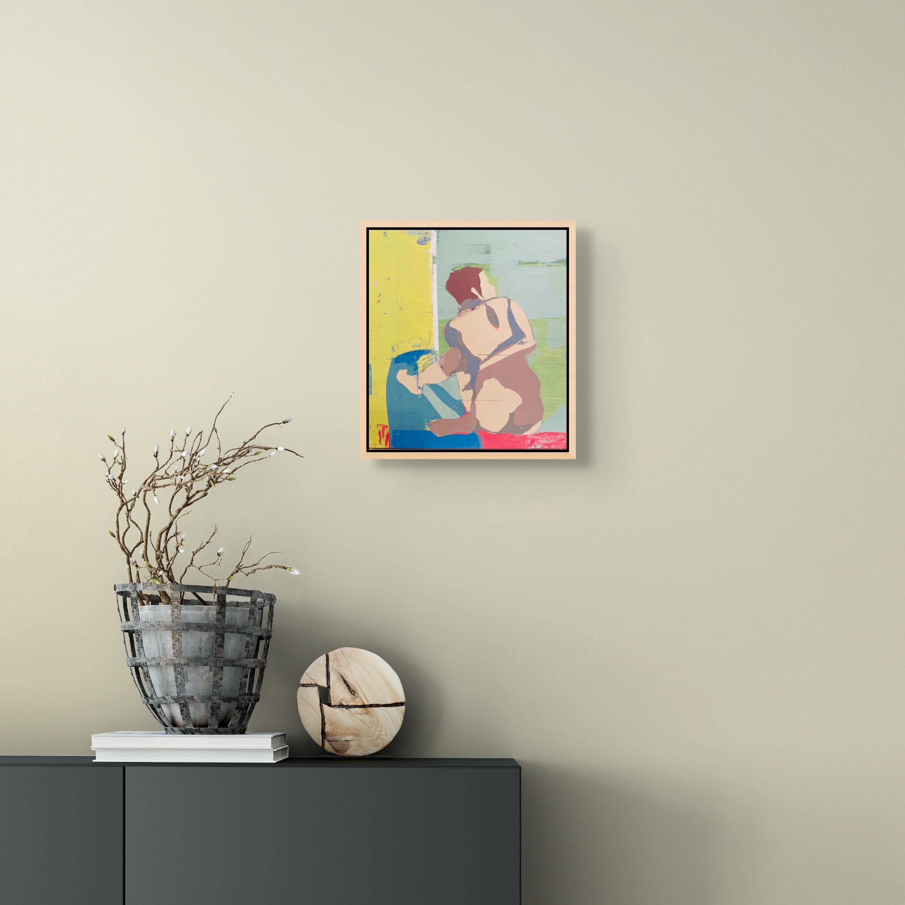 Simple Buddha Girl - Painting by Kim Frohsin