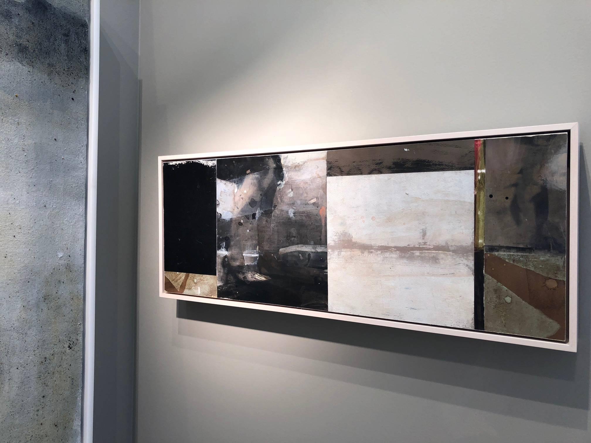 Tapping Along the Faultline / mixed media: acrylic, assemblage - Contemporary Mixed Media Art by Kim Frohsin