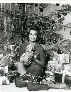 Angie Dickinson Christmas Photo Vintage Press Print