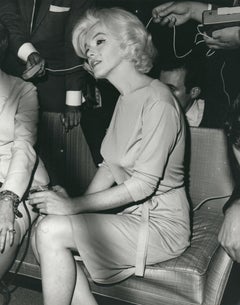 Marilyn Monroe Holding Drink Vintage Press Print
