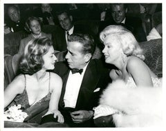 Marilyn Monroe, Lauren Bacall y Humphrey Bogart en el estreno Vintage Press Print