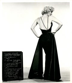 Marilyn Monroe Screen Test for "Gentlemen Prefer Blondes" Vintage Press Print